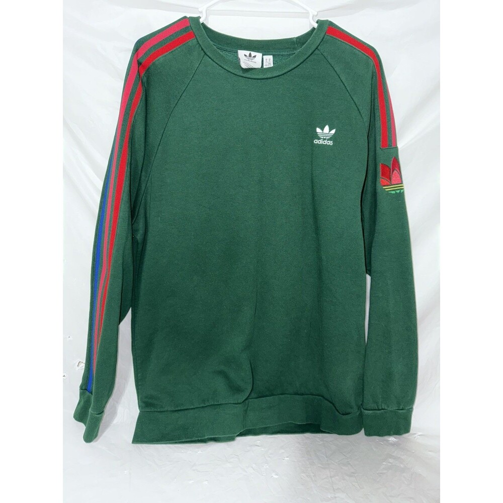 ADIDAS ADİCOLOR 3D TREFOİL 3-STRİPES CREWNECK SWEATSHİRT
